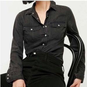 J CREW Chambray Western Snap Button Shirt